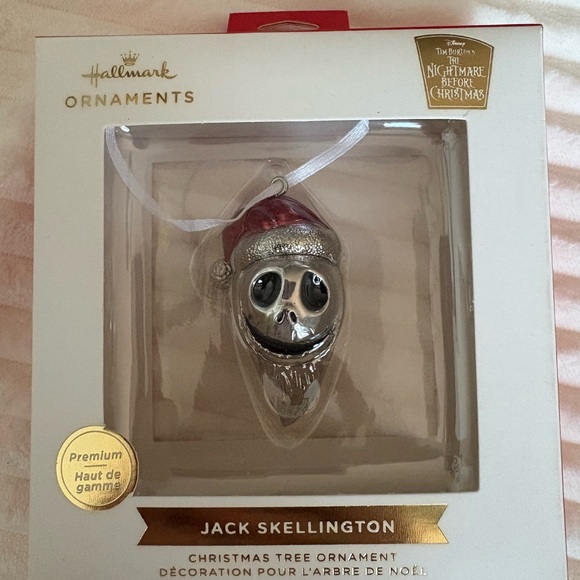 Disney Jack Skellington Ornament - Silver and Red - Picture 2 of 2